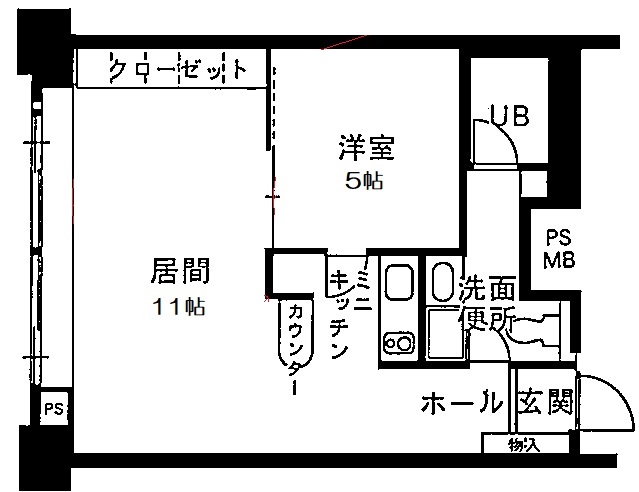 1LDK/Eタイプ